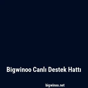 Bigwinoo Canlı Destek Hattı