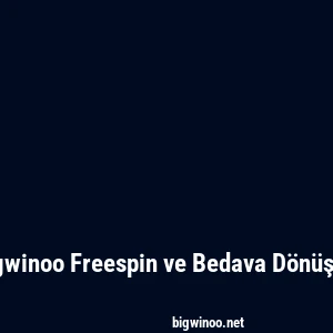 Bigwinoo Freespin ve Bedava Dönüşler